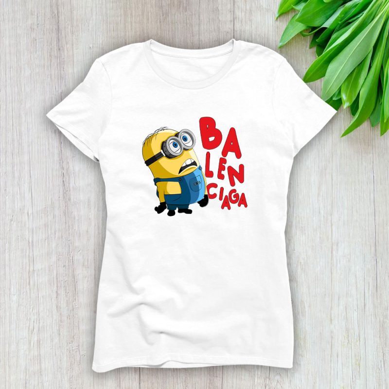 Minions Despicable Me Balenciaga Brand Lady T-Shirt Cotton Tee TLT6308