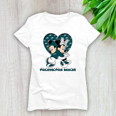 Minnie Mouse X Philadelphia Eagles Team X NFL X American Football Lady Shirt Women Tee TLT5796