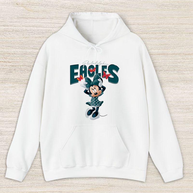 Minnie Mouse X Philadelphia Eagles Team X NFL X American Football Unisex Hoodie TAH5907