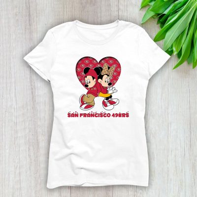 Minnie Mouse X San Francisco 49ers Team X NFL X American Football Lady Shirt Women Tee TLT5802