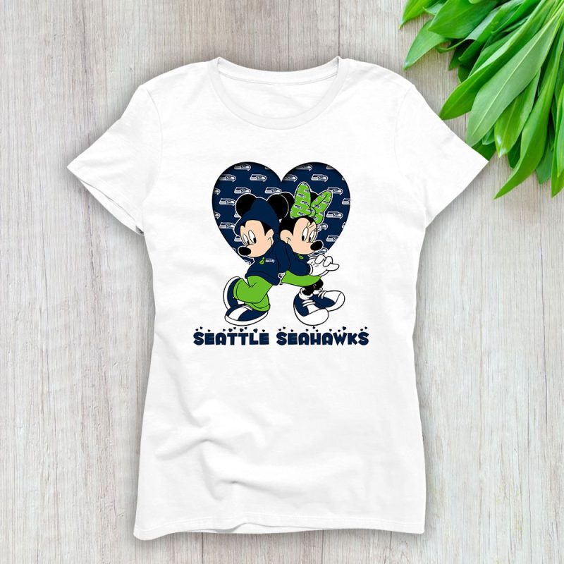 Minnie Mouse X Seattle Seahawks Team X NFL X American Football Lady Shirt Women Tee TLT5800