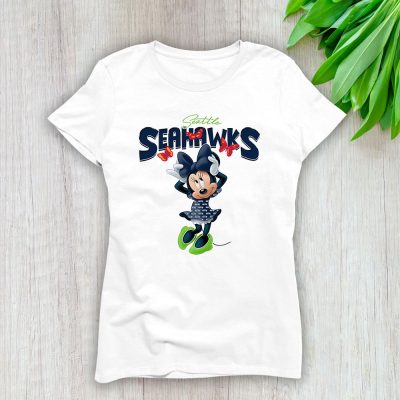 Minnie Mouse X Seattle Seahawks Team X NFL X American Football Lady Shirt Women Tee TLT5801