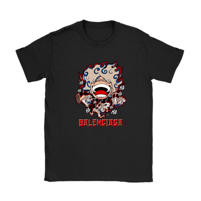 Monkey D Luffy One Piece Balenciaga Brand Unisex T-Shirt Cotton Tee TAT6560