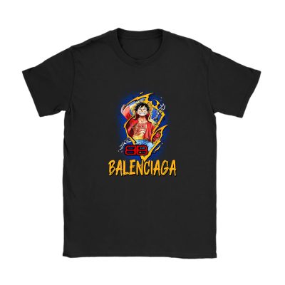 Monkey D Luffy One Piece Balenciaga Unisex T-Shirt Cotton Tee TAT7044