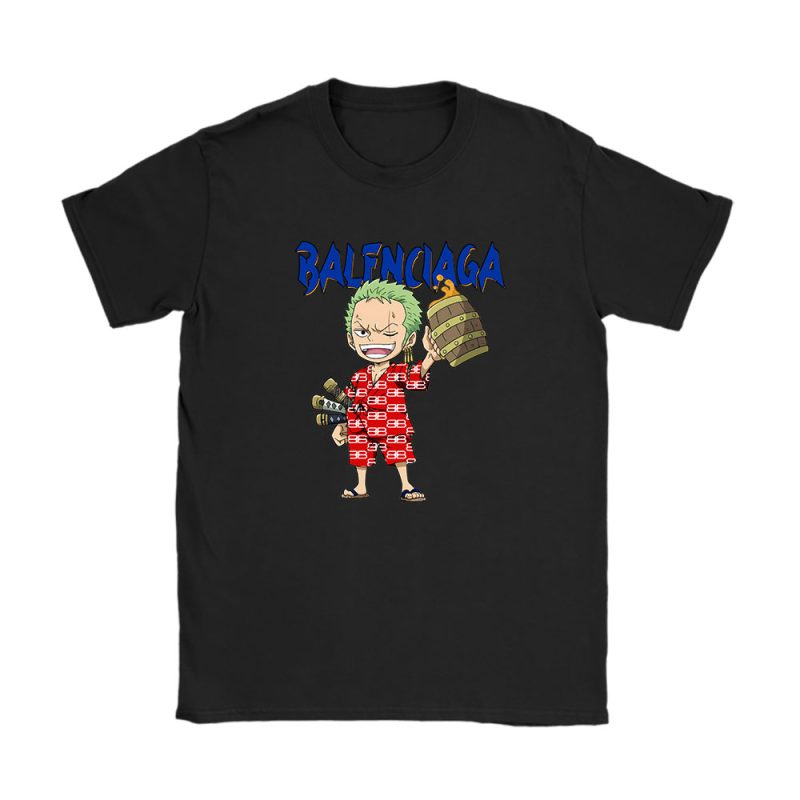 Monkey D Luffy One Piece Balenciaga Unisex T-Shirt Cotton Tee TAT7046