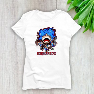 Monkey D Luffy One Piece Dsquared2 Brand Lady T-Shirt Women Tee TLT6561