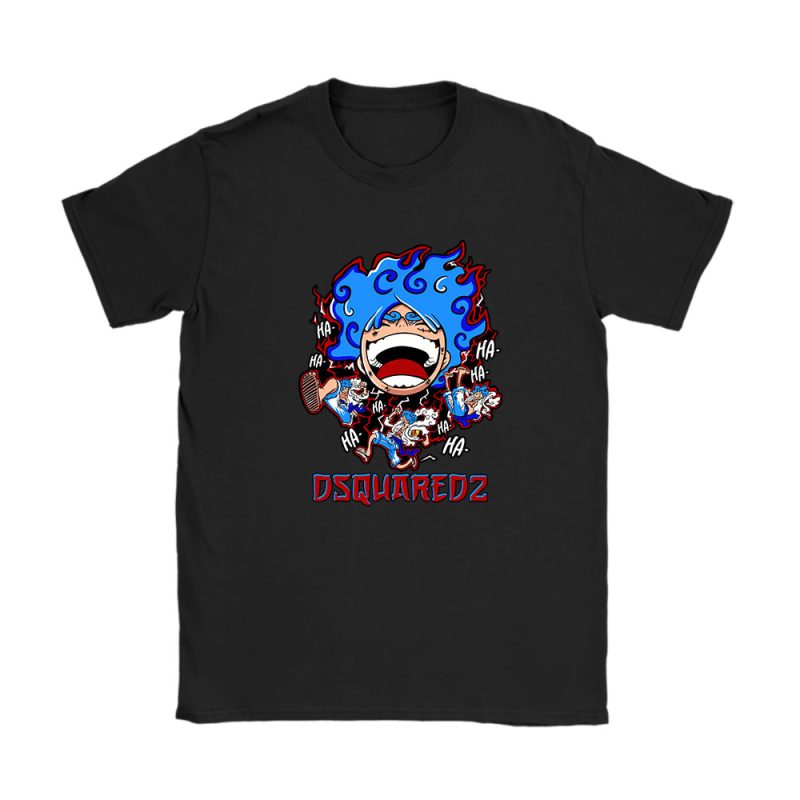 Monkey D Luffy One Piece Dsquared2 Brand Unisex T-Shirt Cotton Tee TAT6561