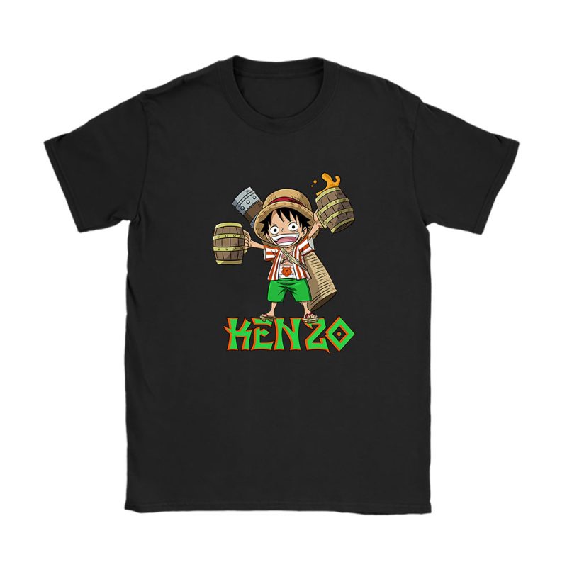 Monkey D Luffy One Piece Kenzo Unisex T-Shirt Cotton Tee TAT7051