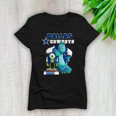 Monster X Mike X Sully X Dallas Cowboys Team X NFL X American Football Lady Shirt Women Tee TLT5825