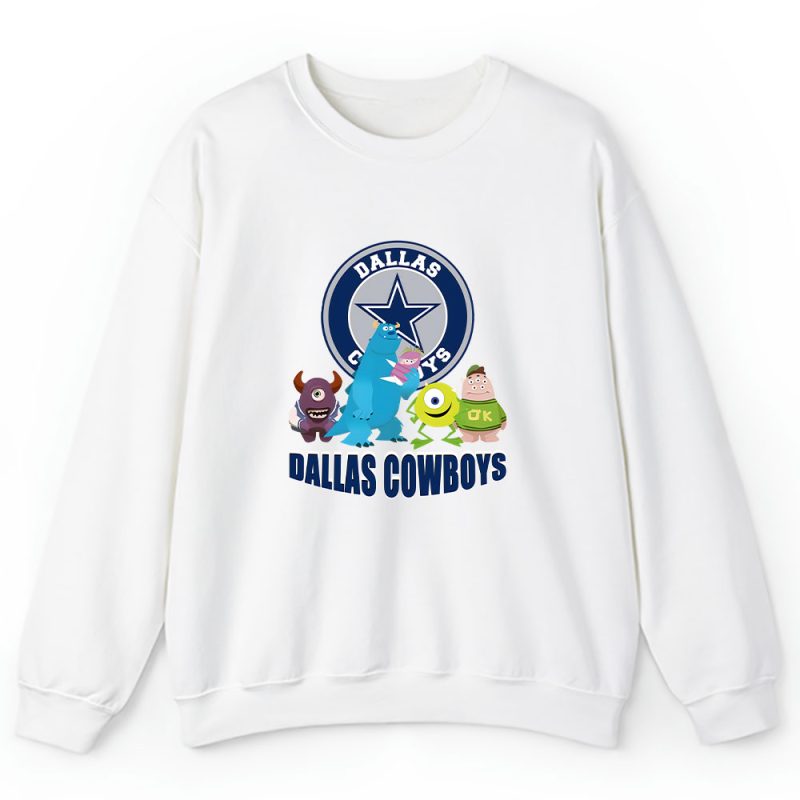 Monster X Mike X Sully X Dallas Cowboys Team X NFL X American Football Unisex Sweatshirt TAS5936