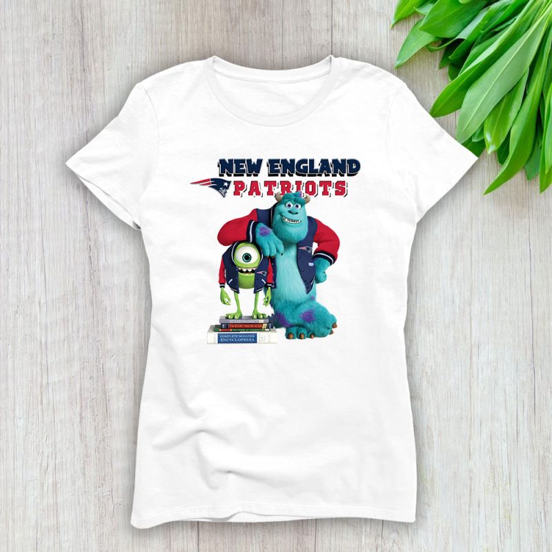 Monster X Mike X Sully X New England Patriots Team X NFL X American Football Lady Shirt Women Tee TLT5829