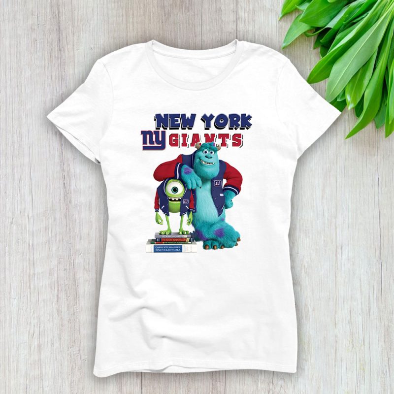 Monster X Mike X Sully X New York Giants Team X NFL X American Football Lady Shirt Women Tee TLT5830