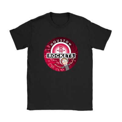 Morty X Houston Rockets Team X NBA X Basketball Unisex T-Shirt Cotton Tee TAT8663