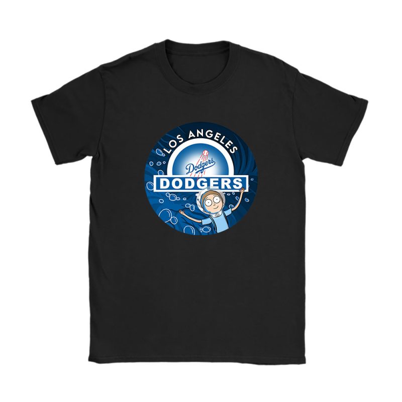 Morty X Los Angeles Dodgers Team MLB Baseball Fans Unisex T-Shirt Cotton Tee TAT8651