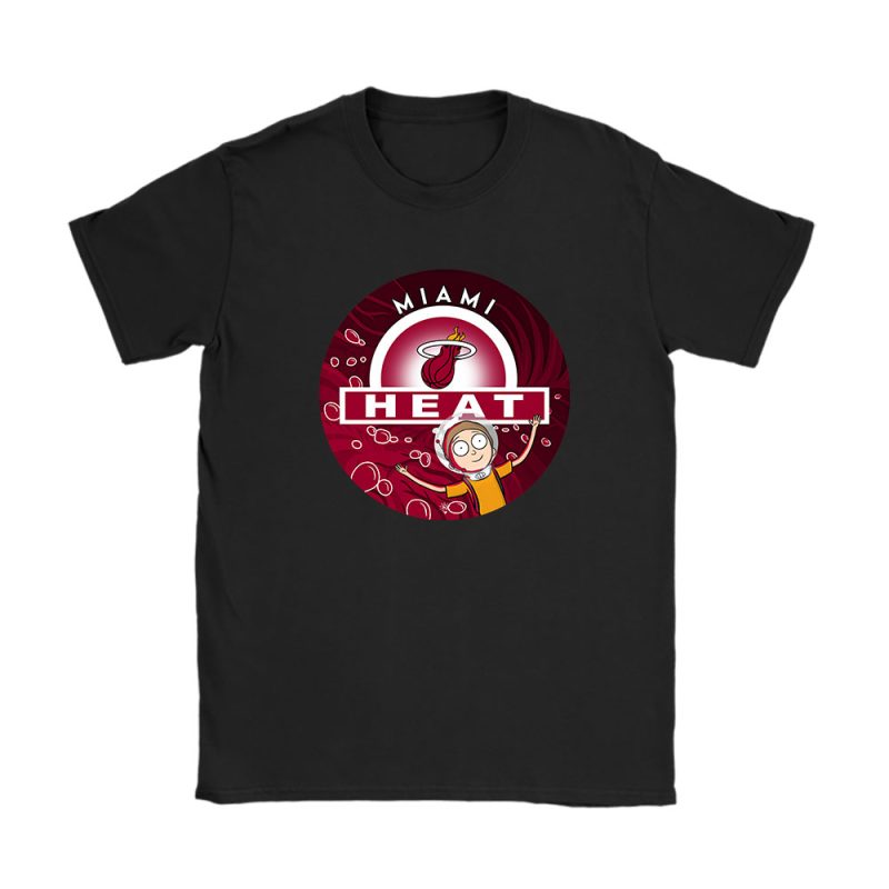 Morty X Miami Heat Team X NBA X Basketball Unisex T-Shirt Cotton Tee TAT8665