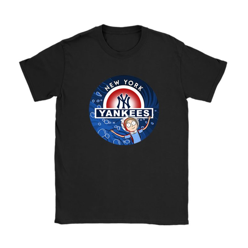 Morty X New York Yankees Team MLB Baseball Fans Unisex T-Shirt Cotton Tee TAT8653