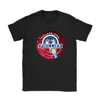 Morty X Philadelphia Phillies Team MLB Baseball Fans Unisex T-Shirt Cotton Tee TAT8654