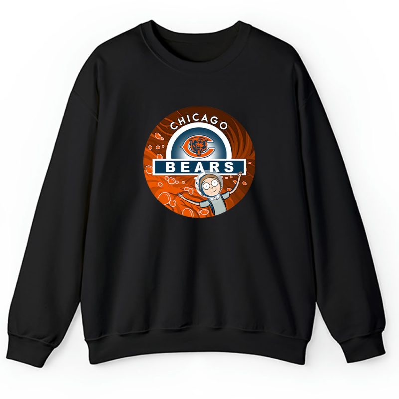 Morty X Rick And Morty X Chicago Bears Team NFL American Football Unisex Sweatshirt TAS6811