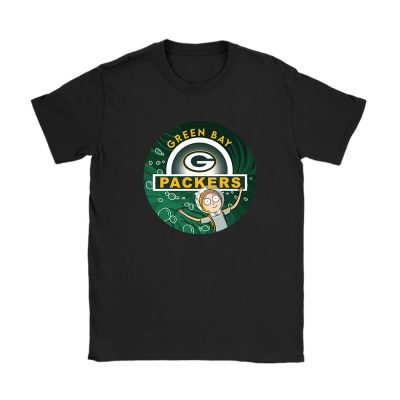 Morty X Rick And Morty X Green Bay Packers Team NFL American Football Unisex T-Shirt Cotton Tee TAT6814