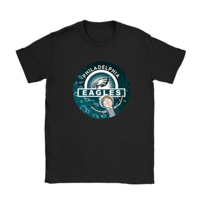Morty X Rick And Morty X Philadelphia Eagles Team NFL American Football Unisex T-Shirt Cotton Tee TAT6817