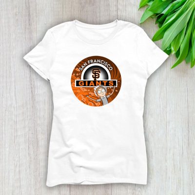 Morty X San Francisco Giants Team MLB Baseball Fans Lady T-Shirt Women Tee LTL8655