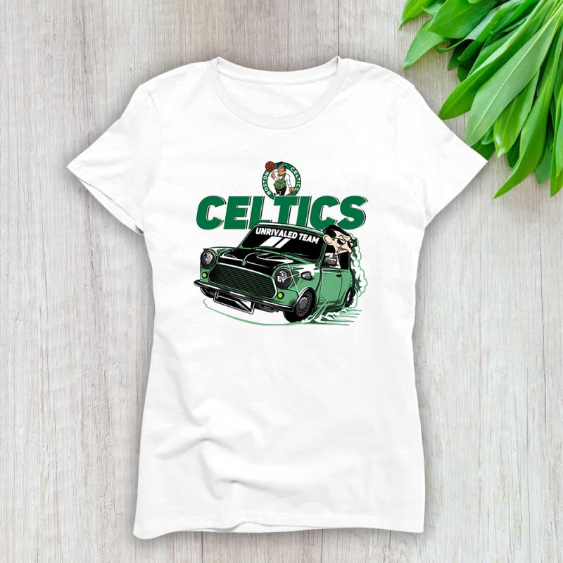 Mr Bean X Boston Celtics Team X NBA X Basketball Lady Shirt Women Tee TLT5586