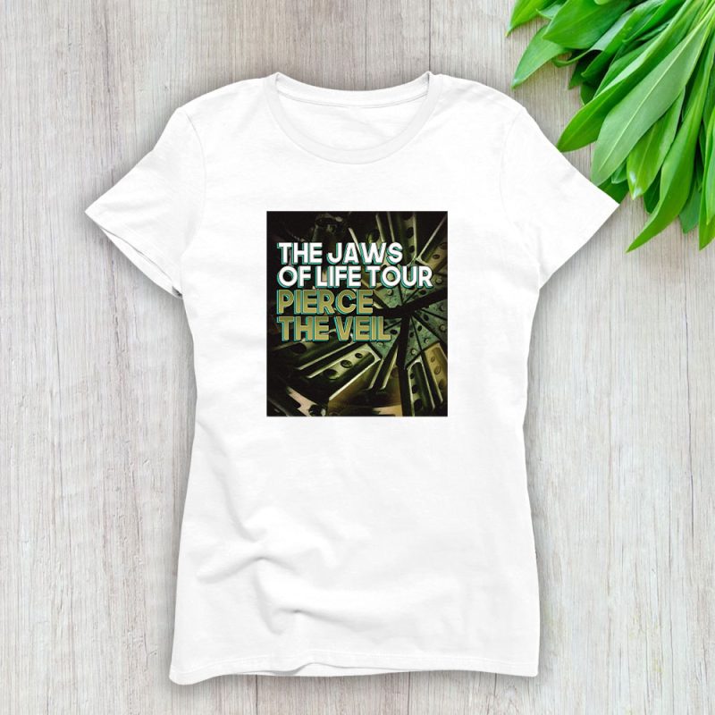 Pierce The Veil The Jaws Of Life Album 2024 Tour Lady T-Shirt Cotton Tee TLT6437