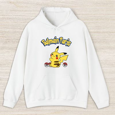 Pikachu Pokemon Balmain Paris Unisex Hoodie TAH5543