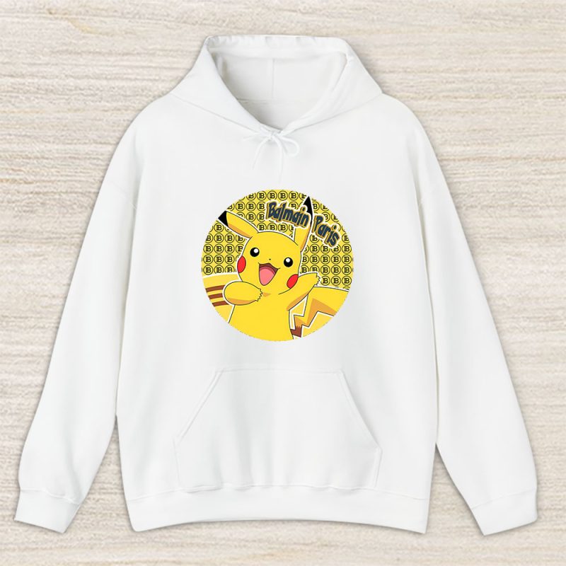 Pikachu Pokemon Balmain Paris Unisex Hoodie TAH5546