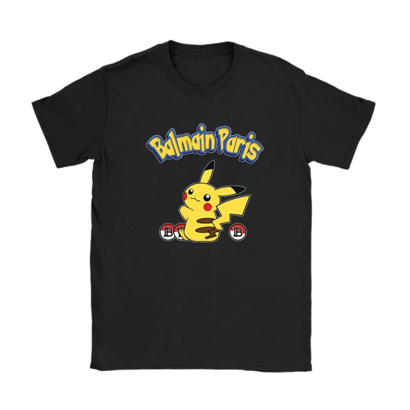 Pikachu Pokemon Balmain Paris Unisex T-Shirt TAT5543