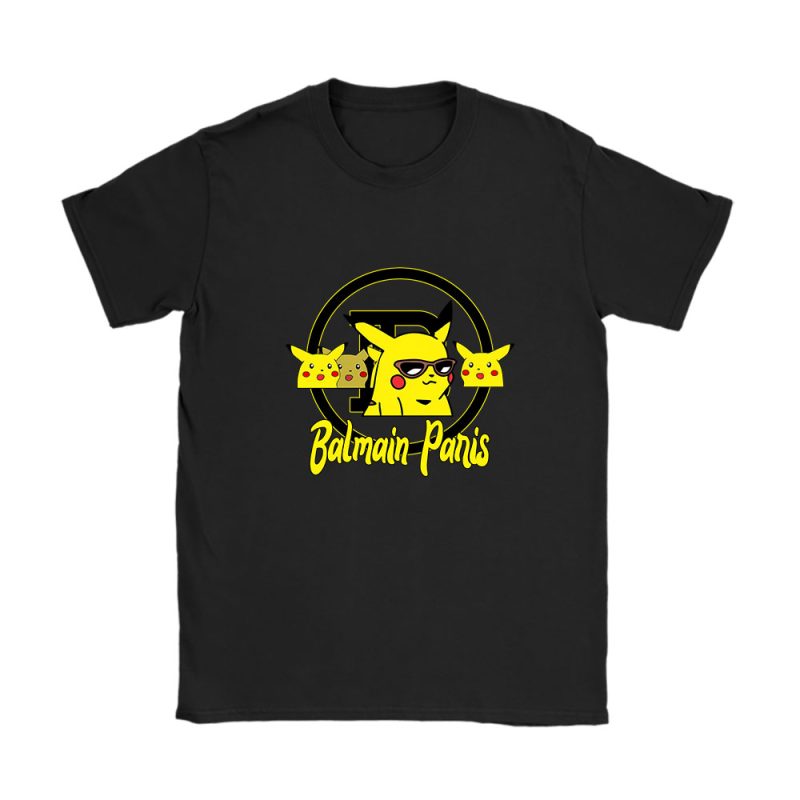 Pikachu Pokemon Balmain Paris Unisex T-Shirt TAT5544