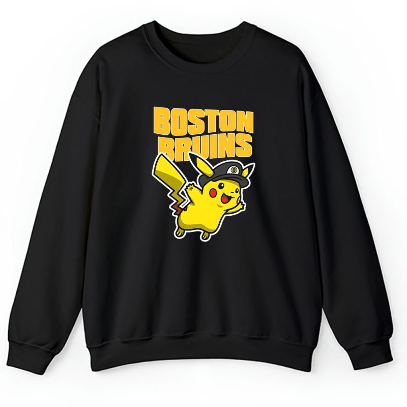 Pikachu X Boston Bruins Team X NHL X Hockey Fan Unisex Sweatshirt TAS5975