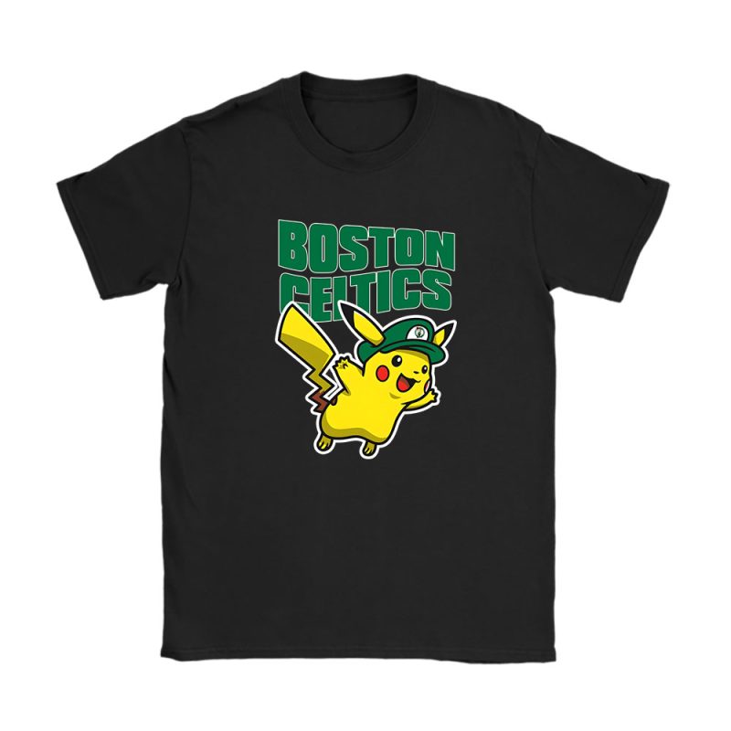 Pikachu X Boston Celtics Team X NBA X Basketball Unisex T-Shirt TAT5955