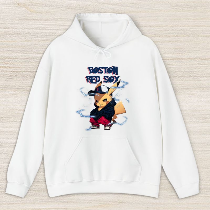 Pikachu X Boston Red Sox Team X MLB X Baseball Fans Unisex Hoodie TAH8745