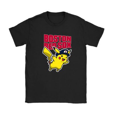 Pikachu X Boston Red Sox Team X MLB X Baseball Fans Unisex T-Shirt TAT5946