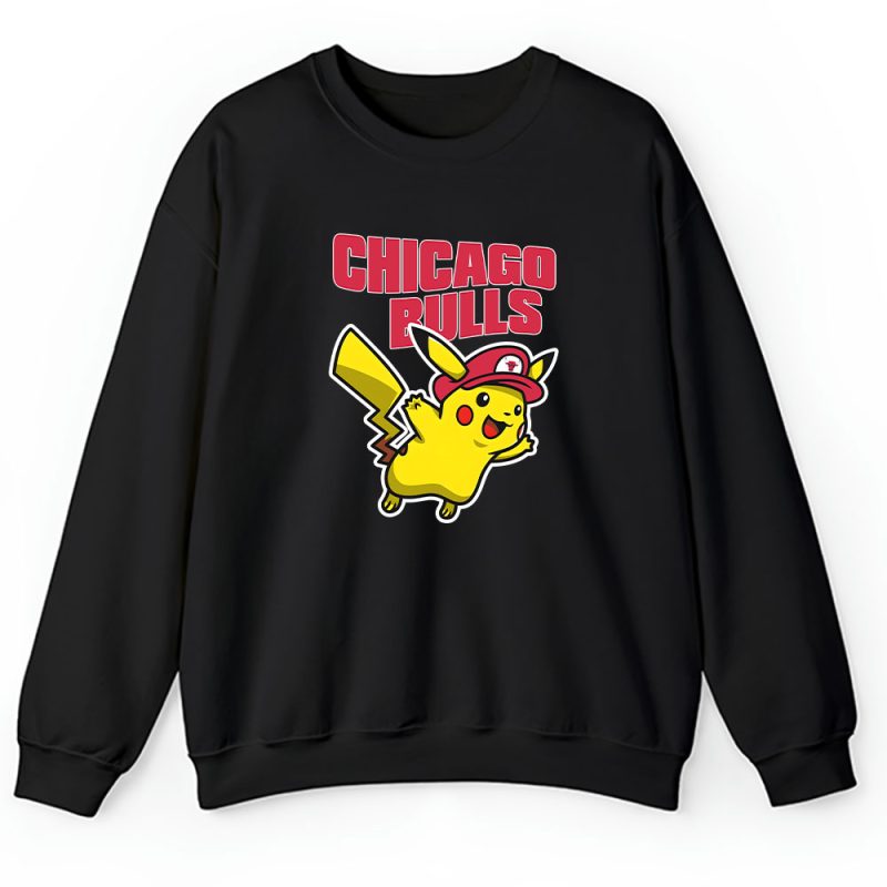 Pikachu X Chicago Bulls Team X NBA X Basketball Unisex Sweatshirt TAS5957