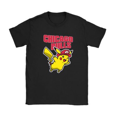 Pikachu X Chicago Bulls Team X NBA X Basketball Unisex T-Shirt TAT5957