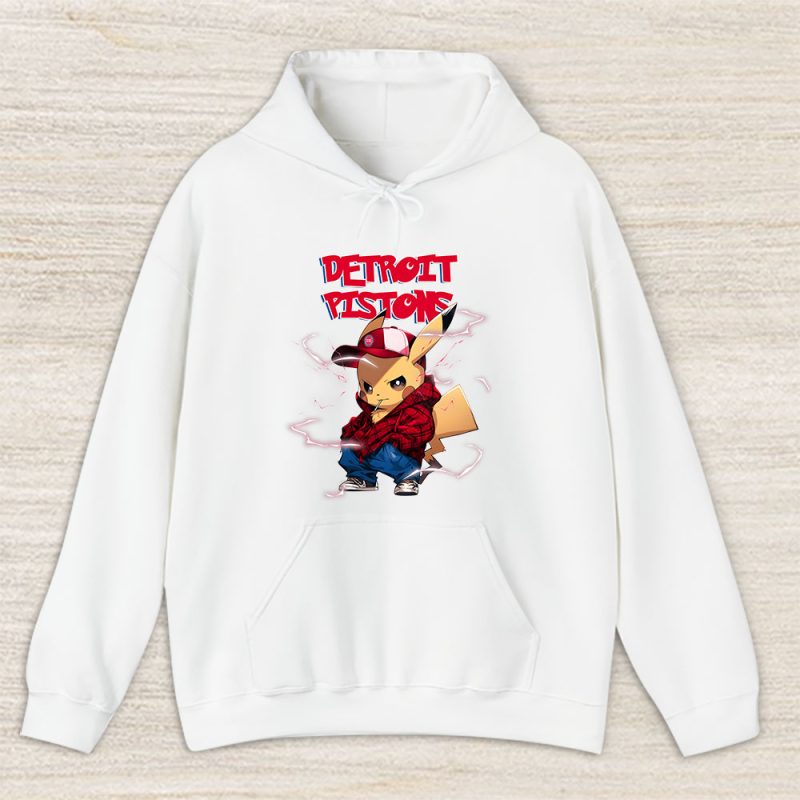 Pikachu X Detroit Pistons Team NBA Basketball Unisex Hoodie TAH8688