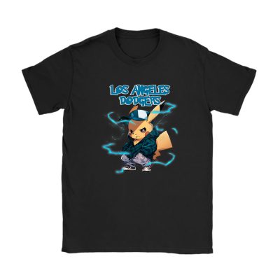 Pikachu X Los Angeles Dodgers Team X MLB X Baseball Fans Unisex T-Shirt Cotton Tee TAT8755
