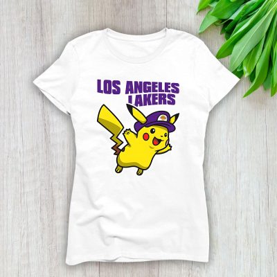 Pikachu X Los Angeles Lakers Team X NBA X Basketball Lady Shirt Women Tee TLT5851