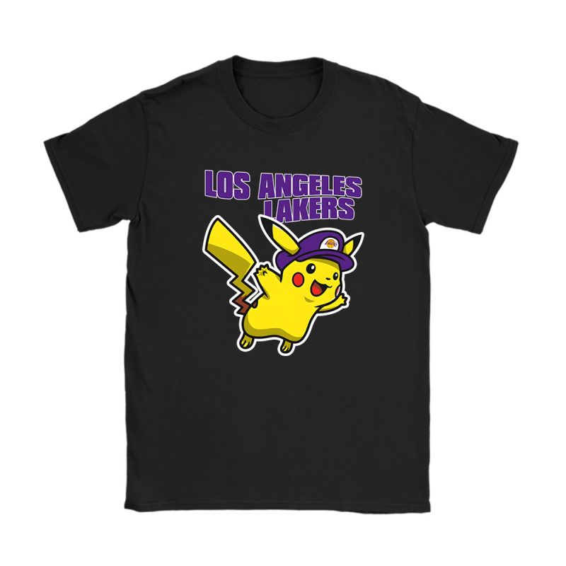 Pikachu X Los Angeles Lakers Team X NBA X Basketball Unisex T-Shirt TAT5961