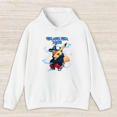 Pikachu X Philadelphia 76ers Team NBA Basketball Unisex Hoodie TAH8702