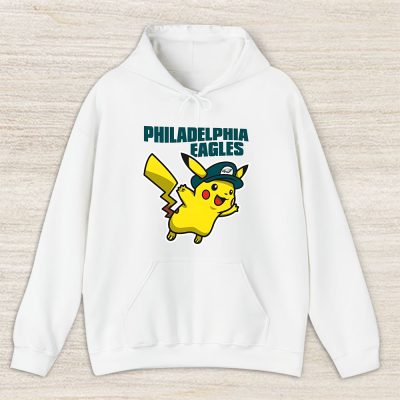 Pikachu X Philadelphia Eagles Team X NFL X American Football Unisex Hoodie TAH5971