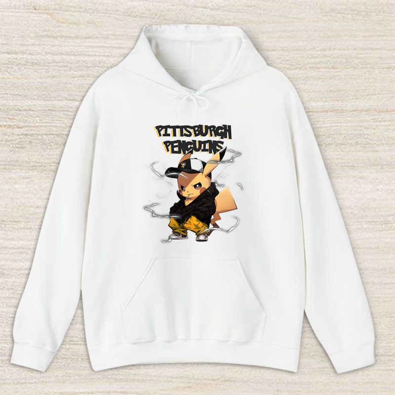 Pikachu X Pittsburgh Penguins Team X NHL X Hockey Fan Unisex Hoodie TAH8795