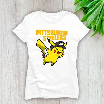 Pikachu X Pittsburgh Steelers Team X NFL X American Football Lady Shirt Women Tee TLT5862