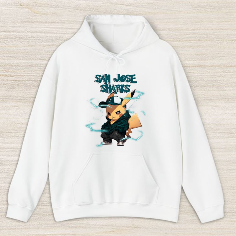 Pikachu X San Jose Sharks Team X NHL X Hockey Fan Unisex Hoodie TAH8797