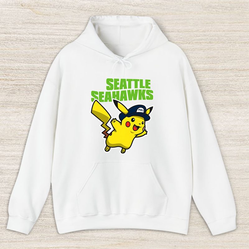 Pikachu X Seattle Seahawks Team X NFL X American Football Unisex Hoodie TAH5973