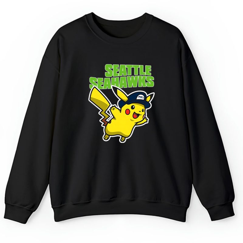 Pikachu X Seattle Seahawks Team X NFL X American Football Unisex Sweatshirt TAS5973