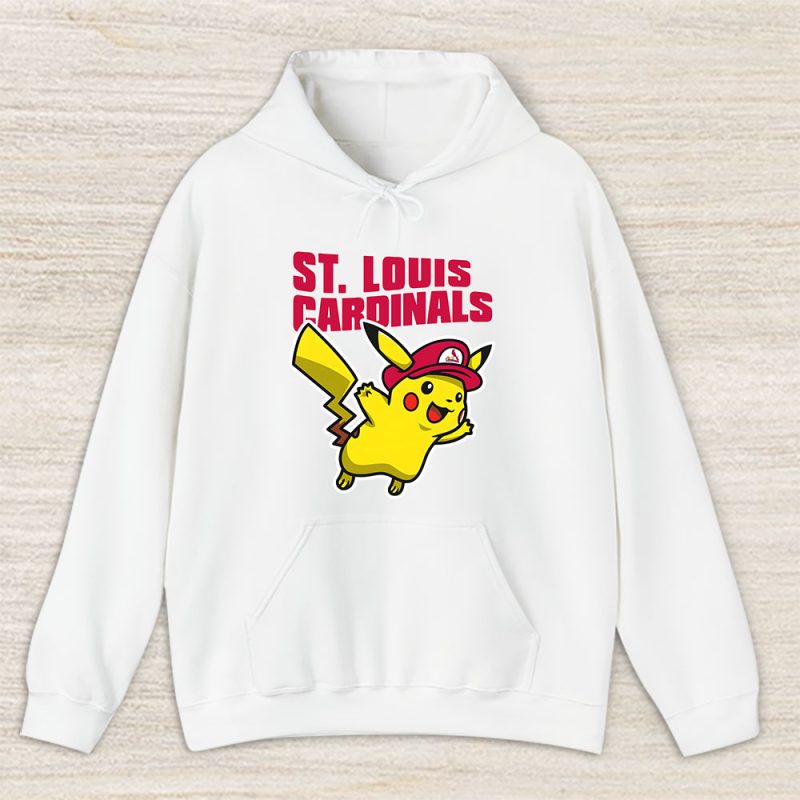 Pikachu X St. Louis Cardinals Team X MLB X Baseball Fans Unisex Hoodie TAH5953