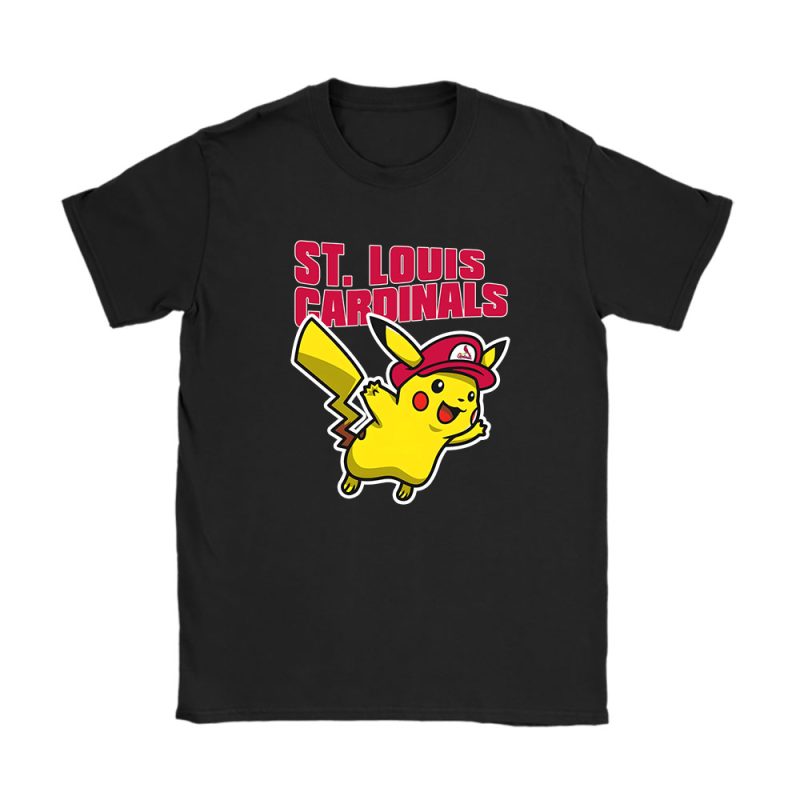 Pikachu X St. Louis Cardinals Team X MLB X Baseball Fans Unisex T-Shirt TAT5953